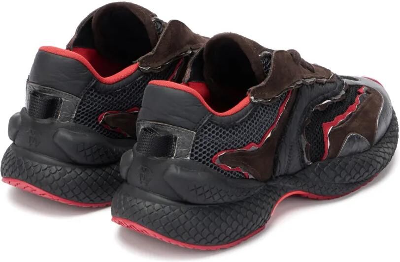 Roberto Cavalli Serpentine sneakers Bruin - Foto 4