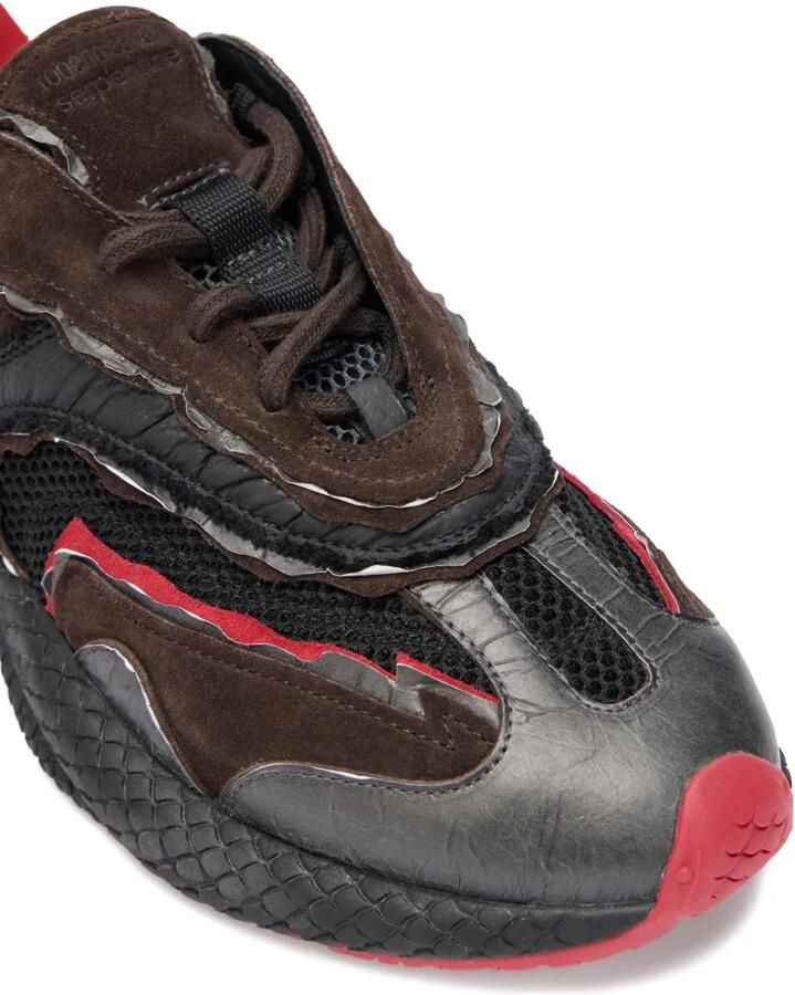 Roberto Cavalli Serpentine sneakers Bruin - Foto 2