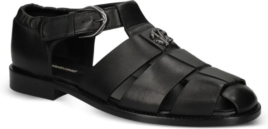 Roberto Cavalli Slippers met logopatch Zwart - Foto 4