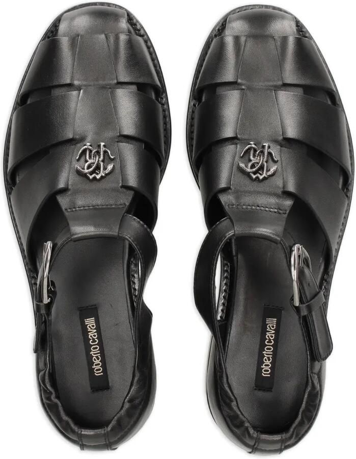 Roberto Cavalli Slippers met logopatch Zwart - Foto 2