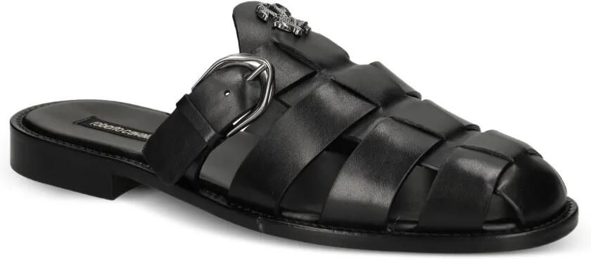 Roberto Cavalli Slippers met logopatch Zwart - Foto 4