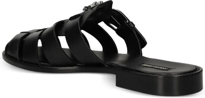 Roberto Cavalli Slippers met logopatch Zwart - Foto 3