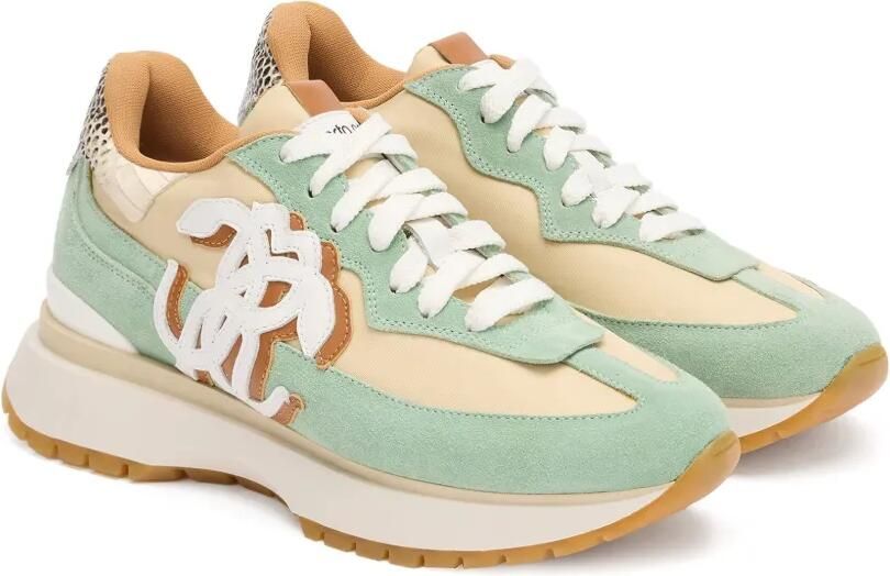 Roberto Cavalli Sneakers met leren vlakken Groen - Foto 4