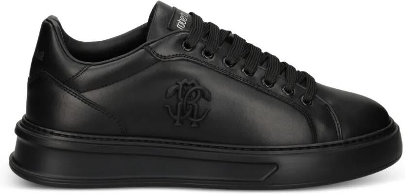 Roberto Cavalli Sneakers met logo-applicatie Zwart