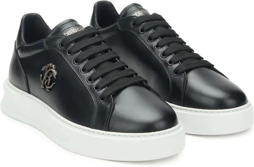 Roberto Cavalli Sneakers met logo-plakkaat Zwart - Foto 3