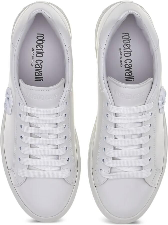 Roberto Cavalli Sneakers met logo-reliëf Wit - Foto 3