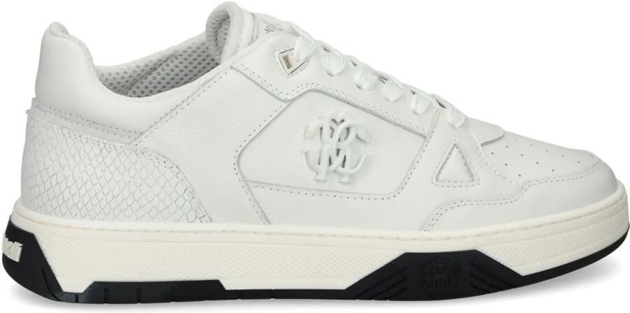 Roberto Cavalli Sneakers met logoplakkaat Wit