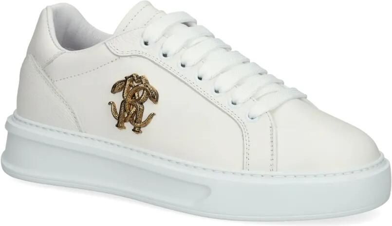 Roberto Cavalli Sneakers met logoplakkaat Wit - Foto 4