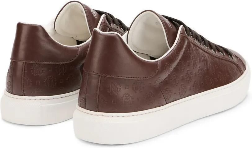 Roberto Cavalli Sneakers met monogram-reliëf Bruin - Foto 4