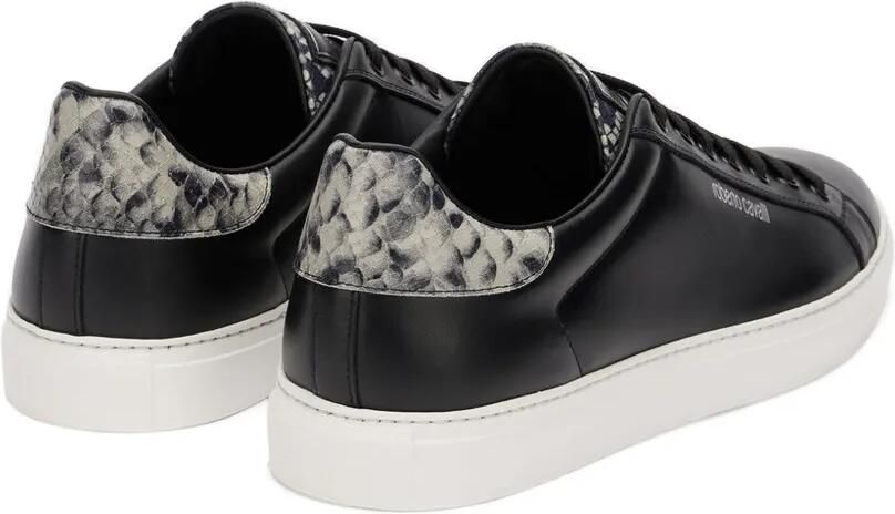 Roberto Cavalli Sneakers met slangenleer-effect Zwart - Foto 4