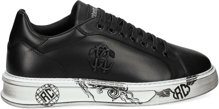 Roberto Cavalli Sneakers verfraaid met logo Zwart