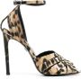 Roberto Cavalli Sandalen met luipaardprint Beige - Thumbnail 1