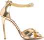 Roberto Cavalli Sandalen verfraaid met kristallen Goud - Thumbnail 1