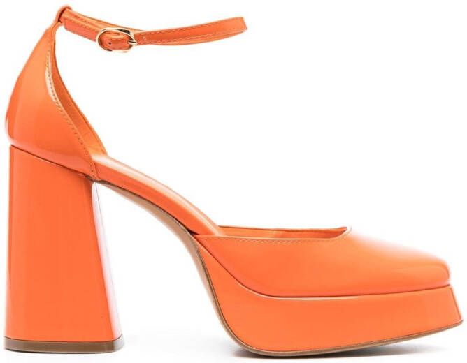 Roberto Festa Nicla pumps met glans Oranje