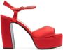 Roberto Festa Sandalen met open neus Rood - Thumbnail 1