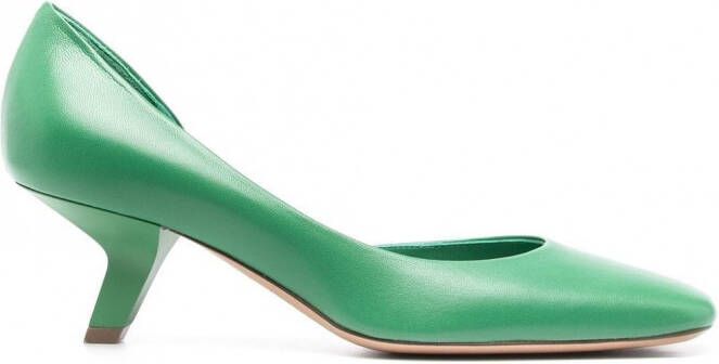 Roberto Festa Pumps met asymmetrische hak Groen - Schoenen.nl