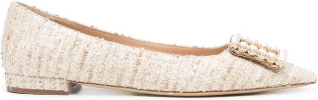 Roberto Festa Ballerina's met gespdetail Beige