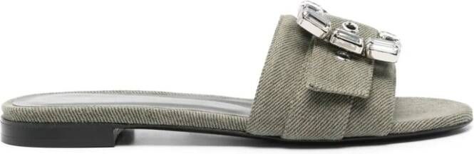 Roberto Festa Denim slippers Groen