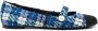 Roberto Festa Divy tweed ballerina's Blauw - Thumbnail 1