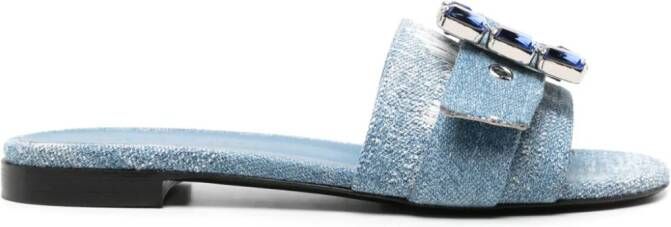 Roberto Festa Fade denim slides Blauw