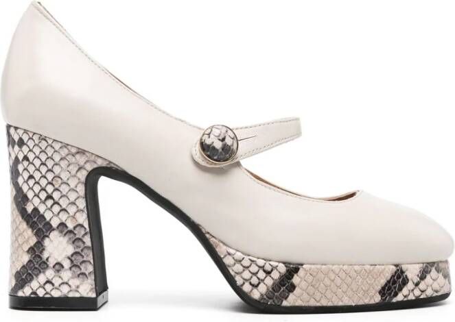 Roberto Festa Kangra leren pumps Beige