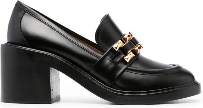 Roberto Festa Loafers met blokhak Zwart