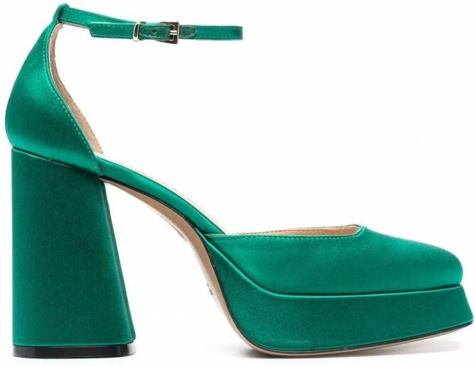 Roberto Festa Nicla pumps met vierkante neus Groen