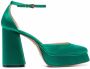 Roberto Festa Nicla pumps met vierkante neus Groen - Thumbnail 1