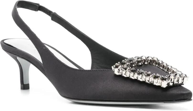 Roberto Festa 50 mm Futura slingback pumps Zwart - Foto 2