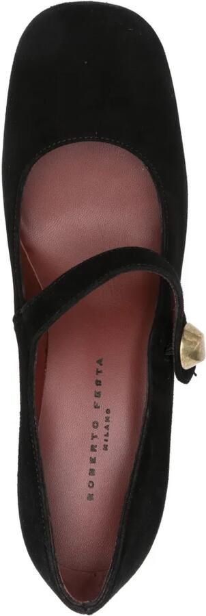 Roberto Festa 60 mm Ferin Mary Jane pumps met blokhak Zwart - Foto 4