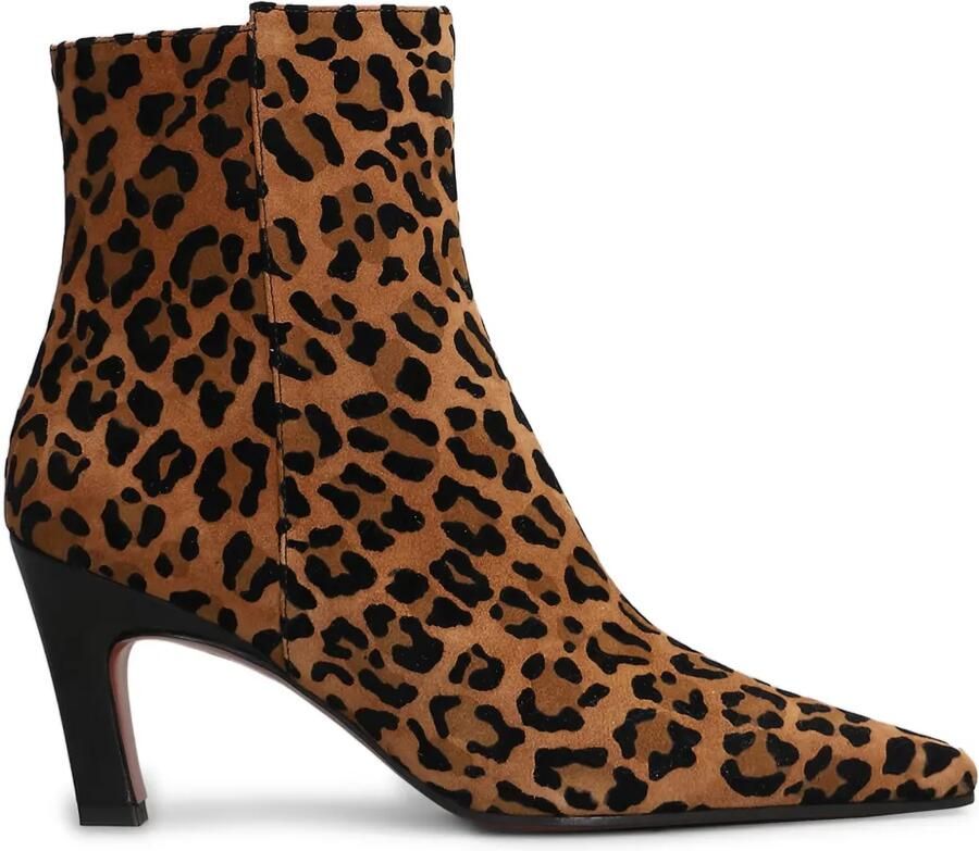 Roberto Festa 70 mm Yanira laarzen met luipaardprint en puntige neus Bruin