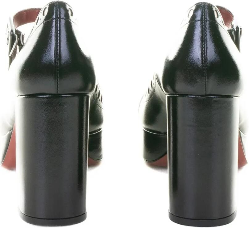 Roberto Festa 80 mm leren pumps met plateauzool Zwart - Foto 2