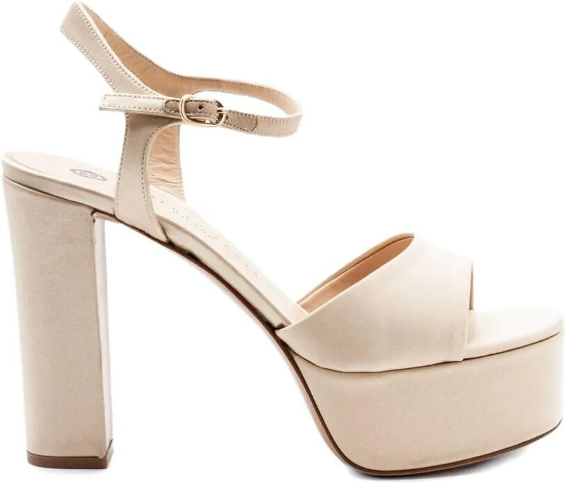 Roberto Festa Addis sandalen met plateauzool Beige