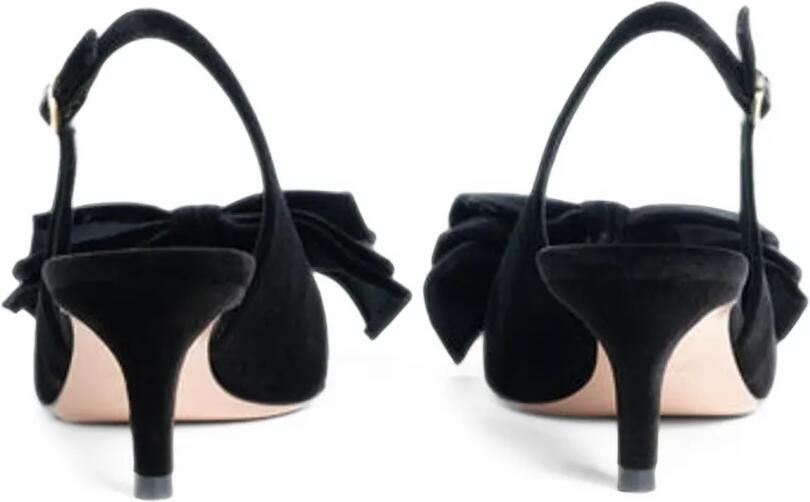 Roberto Festa Slingback pumps met strikdetail Zwart - Foto 4