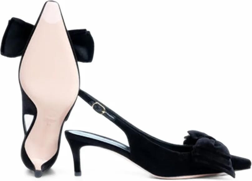 Roberto Festa Slingback pumps met strikdetail Zwart - Foto 3