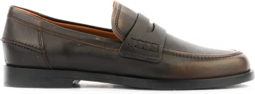 Roberto Festa Caty geborstelde leren loafers Bruin