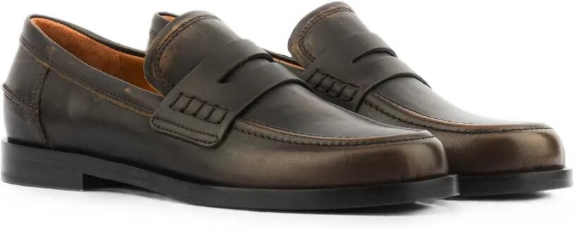 Roberto Festa Caty geborstelde leren loafers Bruin - Foto 4