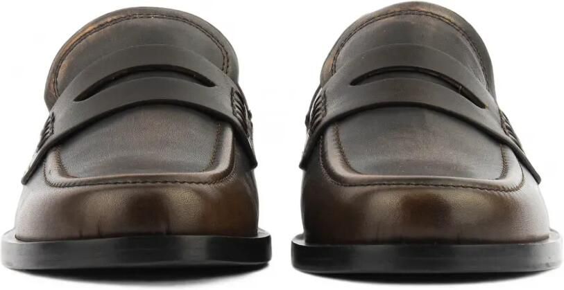 Roberto Festa Caty geborstelde leren loafers Bruin - Foto 3