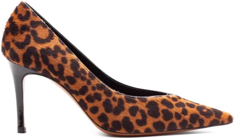 Roberto Festa Coki pumps met luipaardprint Bruin
