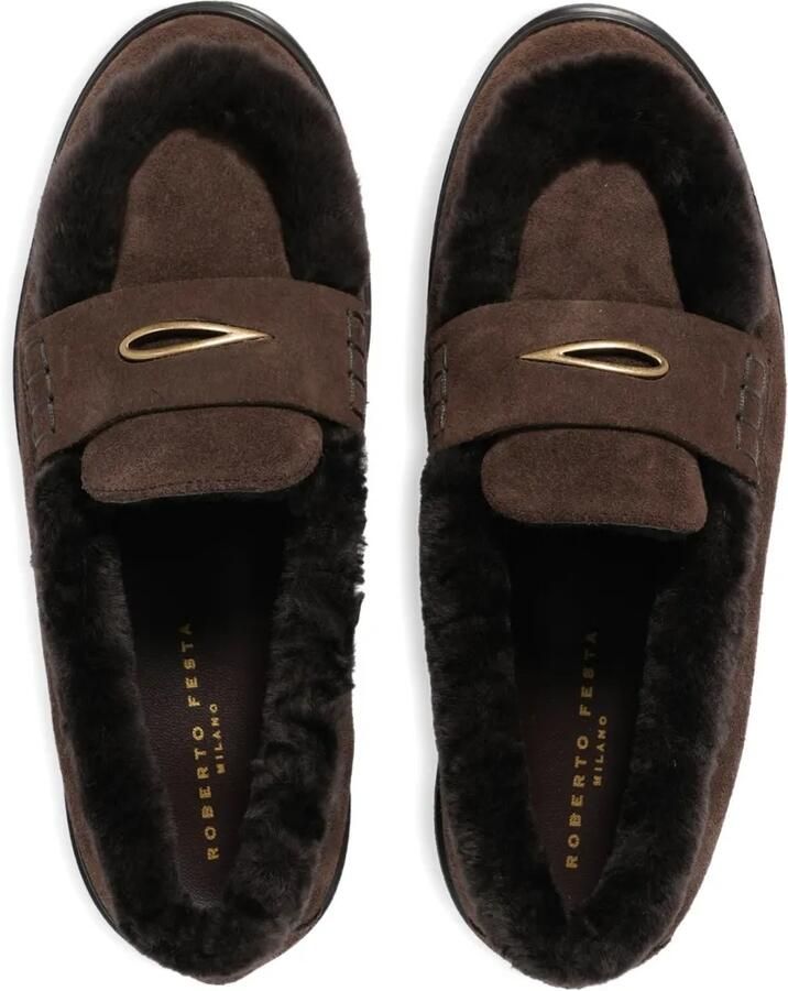 Roberto Festa Danesa loafers met afwerking Bruin - Foto 2