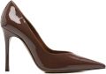 Roberto Festa Diletta lakleren pumps Bruin - Bruin