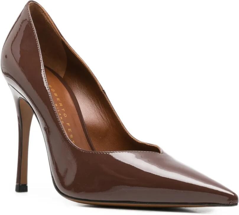 Roberto Festa Diletta lakleren pumps Bruin - Foto 3