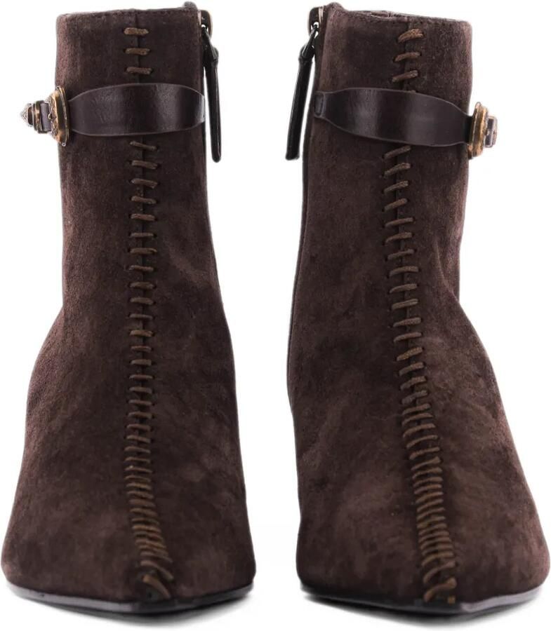 Roberto Festa Ela buckle-detail whipstitch boots Bruin - Foto 2