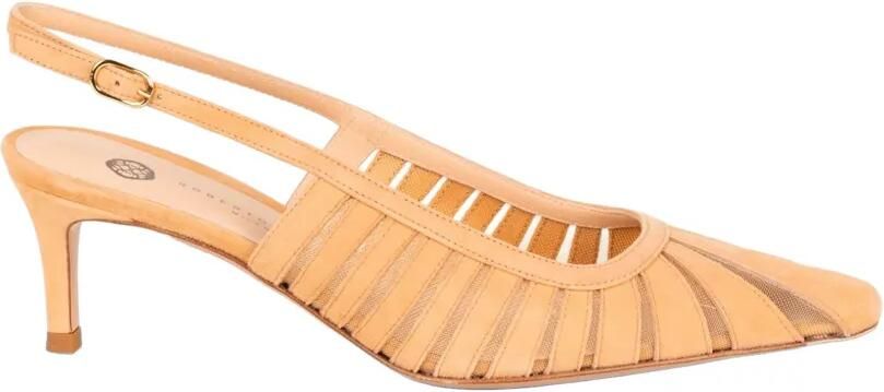Roberto Festa Fenice suède sandalen met vlakken Beige