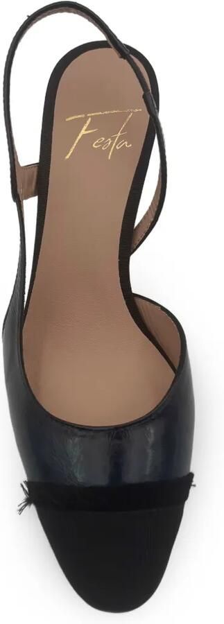 Roberto Festa Ficus slingback pumps met franje Zwart - Foto 3