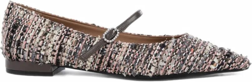 Roberto Festa Icaro tweed ballet flats Beige