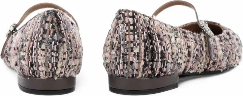 Roberto Festa Icaro tweed ballet flats Beige - Foto 4