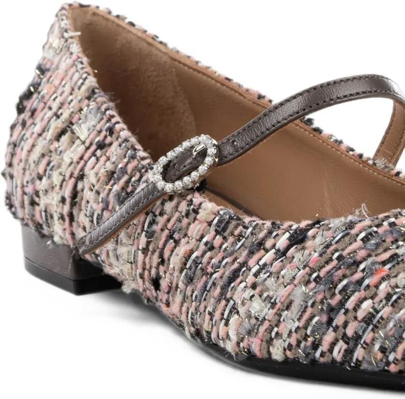 Roberto Festa Icaro tweed ballet flats Beige - Foto 2