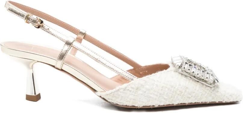 Roberto Festa Ingrid pumps met gesp Beige