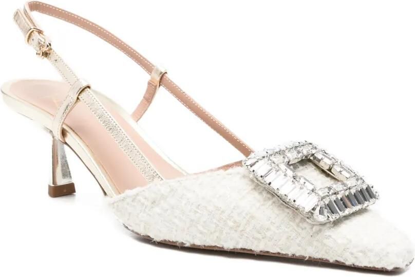 Roberto Festa Ingrid pumps met gesp Beige - Foto 2